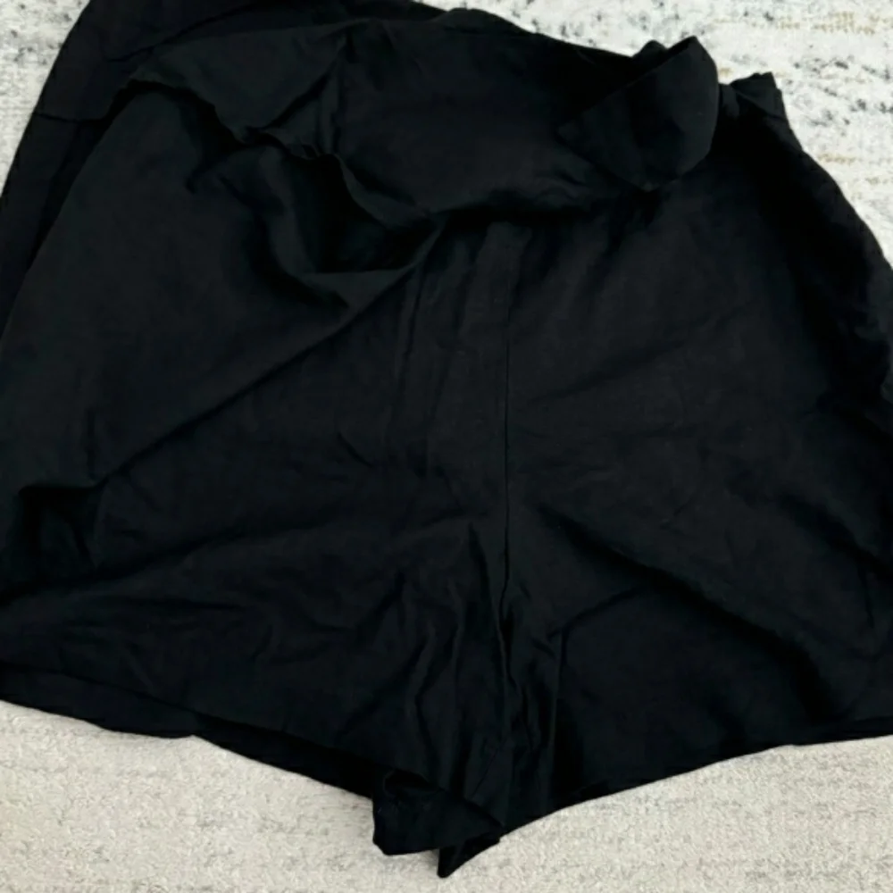 Old Navy Black Linen Blend Skort with Wrap Front - XXL - Picture 4 of 5